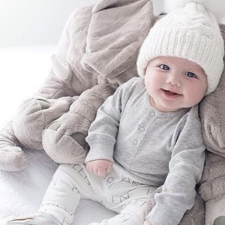 CozyEelephant | Almohada suave para niños - Peluche para confort